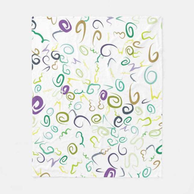Abstract seamless pattern handmadeabstract, art, b fleece blanket (Front)