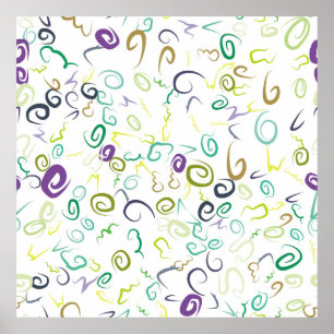 Abstract seamless pattern handmadeabstract, art, b poster