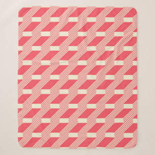 Abstract seamless pattern in retro colors. Stair s Sherpa Blanket