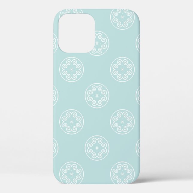 Abstract seamless pattern of Powder Blue colour ba Case-Mate iPhone Case (Back)