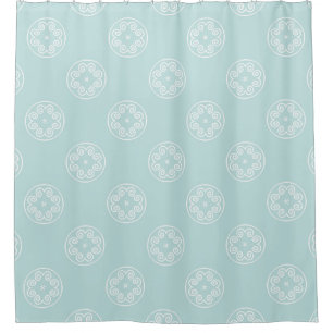Abstract seamless pattern of Powder Blue colour ba Shower Curtain