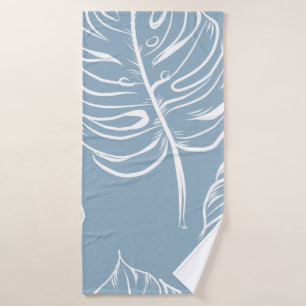 Abstract seamless pattern of tropical leaf. Tropic Bath Towel
