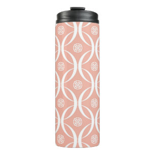 Abstract seamless pattern of Wax flower pink color Thermal Tumbler