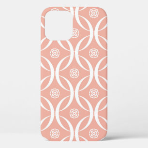 Abstract seamless pattern of Wax flower pink colou iPhone 12 Case