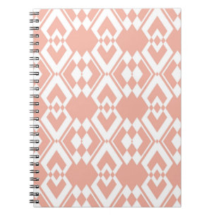 Abstract seamless pattern of Wax flower pink colou Notebook