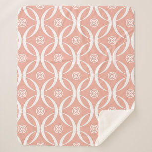 Abstract seamless pattern of Wax flower pink colou Sherpa Blanket