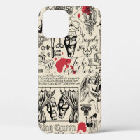 Abstract seamless pattern on the theme of theatre