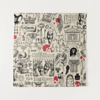 Abstract seamless pattern on the theme of theatre