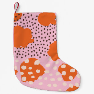 Abstract seamless pattern with Brush Strokes. Beau Small Christmas Stocking