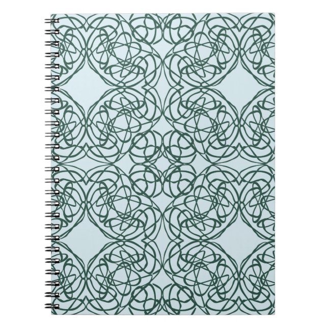 Abstract seamless pattern with city elements fraye notebook (Front)