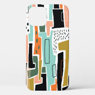 Abstract seamless pattern with geometric design iPhone 12 case