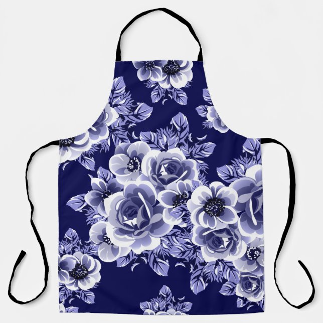 Abstract seamless pattern with plants, herbs and f apron (Front)