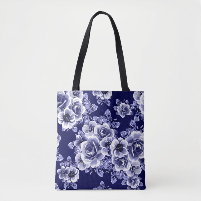 Abstract seamless pattern with plants, herbs and f tote bag (Front)