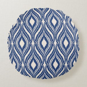 Abstract seamless pattern with Scribble effect. Mo Round Cushion