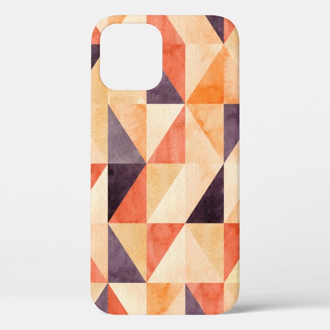 Abstract seamless pattern with triangular mosaic e Case-Mate iPhone case (Back)
