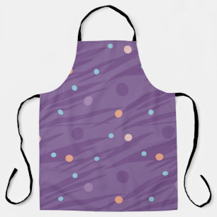 Abstract seamless purple pattern with circles and  apron