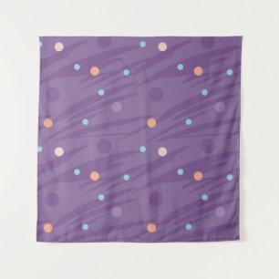 Abstract seamless purple pattern with circles and  tapestry