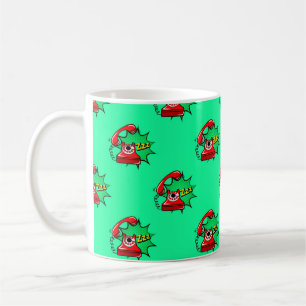 Abstract seamless telephone pattern. Creative tele Coffee Mug