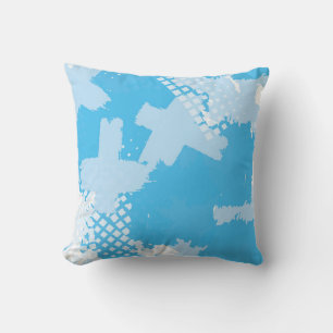 Abstract seamless vintage pattern. Repetitive colo Cushion