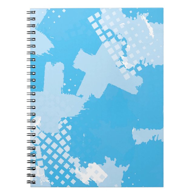 Abstract seamless vintage pattern. Repetitive colo Notebook (Front)