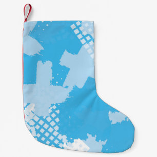 Abstract seamless vintage pattern. Repetitive colo Small Christmas Stocking