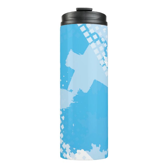 Abstract seamless vintage pattern. Repetitive colo Thermal Tumbler (Front)