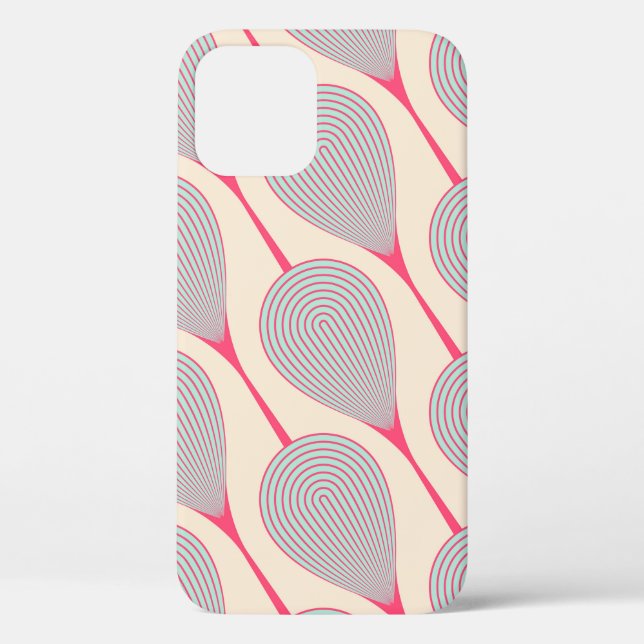 abstract seamless with stylised flower buds patter Case-Mate iPhone case (Back)