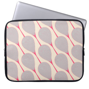 abstract seamless with stylised flower buds patter laptop sleeve
