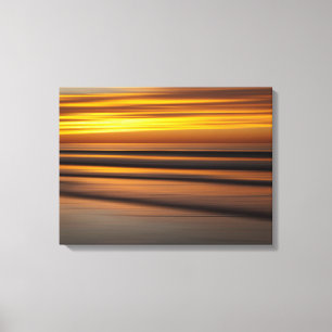 Abstract seascape at sunset, CA Canvas Print