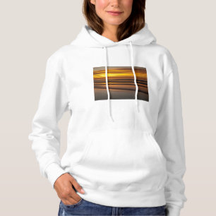 Abstract seascape at sunset, CA Hoodie