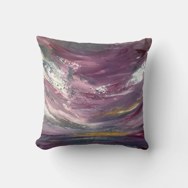 Abstract Seascape Cushion (Front)