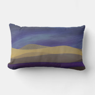 Abstract Seascape Fractured Dunes 15 Lumbar Cushion