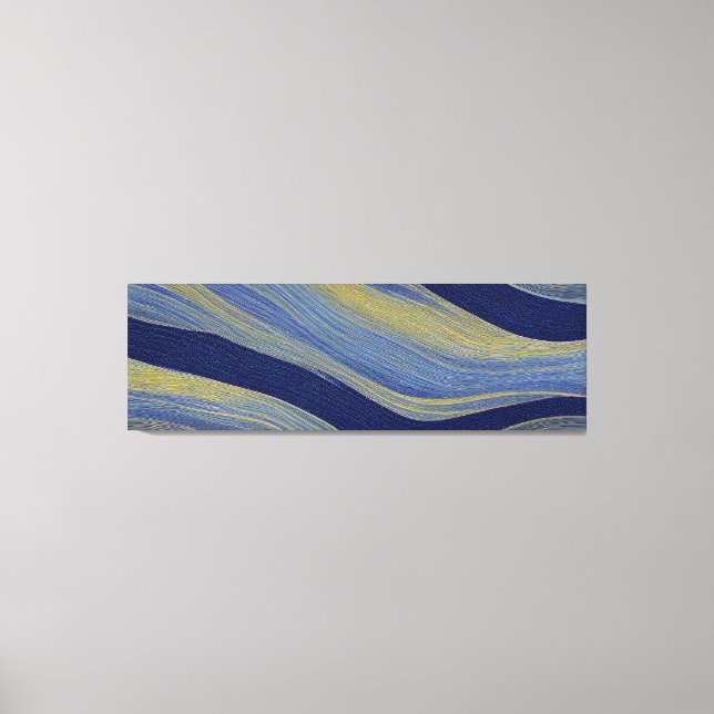 Abstract Seascape Fractured Waves 02 Canvas Print (Front)