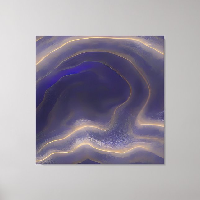 Abstract Seascape Fractured Waves 03 Canvas Print (Front)