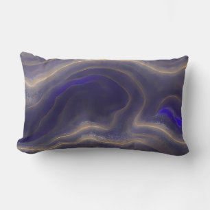 Abstract Seascape Fractured Waves 03 Lumbar Cushion
