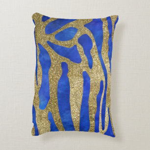 Abstract Seascape Fractured Waves 04 Decorative Cushion