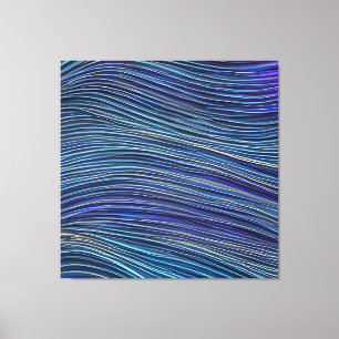 Abstract Seascape Fractured Waves 05 Canvas Print