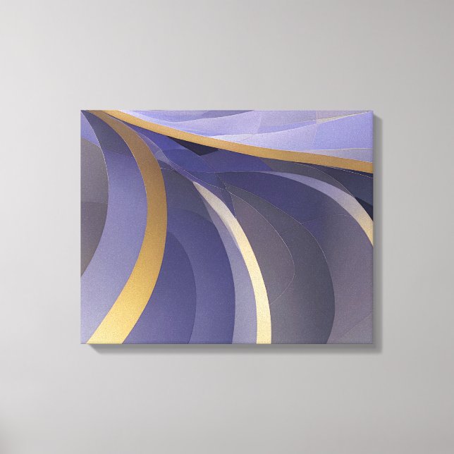 Abstract Seascape Fractured Waves 07 Canvas Print (Front)