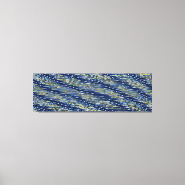Abstract Seascape Fractured Waves 08 Canvas Print (Front)