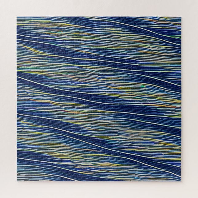 Abstract Seascape Fractured Waves 08 Jigsaw Puzzle (Vertical)