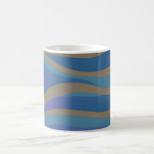Abstract Seascape Fractured Waves 12 Coffee Mug