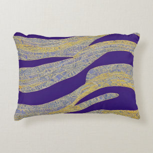 Abstract Seascape Fractured Waves 13 Decorative Cushion
