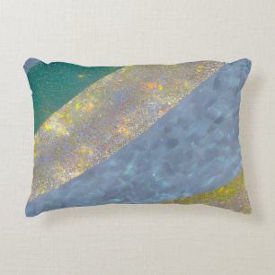 Abstract Seascape Fractured Waves 16 Decorative Cushion