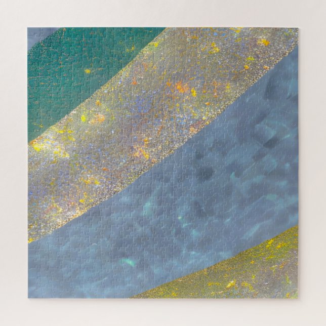 Abstract Seascape Fractured Waves 16 Jigsaw Puzzle (Vertical)
