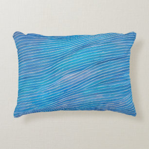 Abstract Seascape Fractured Waves 21  Decorative Cushion