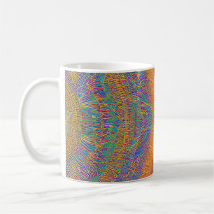 Abstract Seascape Fractured Waves 27 Coffee Mug