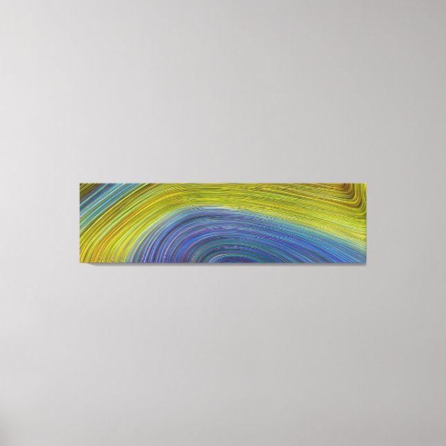 Abstract Seascape Fractured Waves 34 Canvas Print (Front)