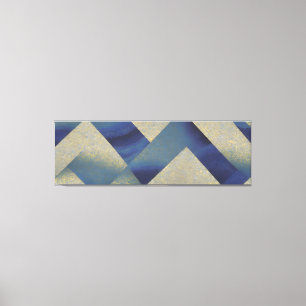 Abstract Seascape Fractured Zig Zag Waves 09 Canvas Print