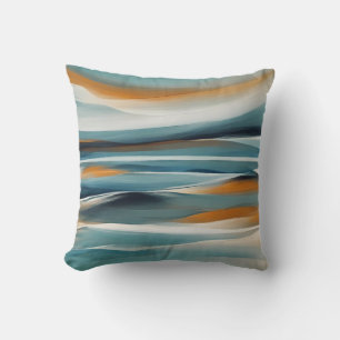 Abstract Seascape Sea Ocean Design 316 Cushion