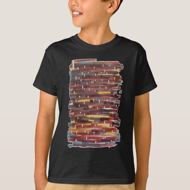 Abstract Sepia T-Shirt (Front)